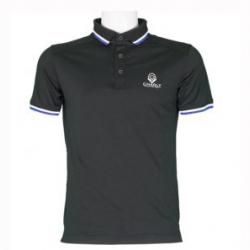 Áo golf Charly cộc tay 1 màu đen CHL-ACT1M-DEN